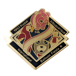 Kodak Albuquerque Int'l Balloon Fiesta 5th Special Shapes Rodeo Pin Souvenir '93